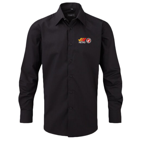 HETAS Installer - Russell Collection Long Sleeve Tailored Poplin Shirt Thumbnail