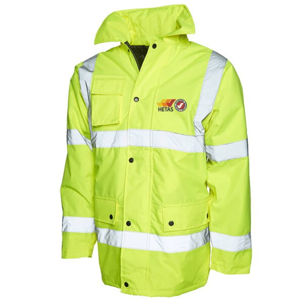 HETAS Retailer - Uneek Hi Vis Road Safety Jacket Thumbnail