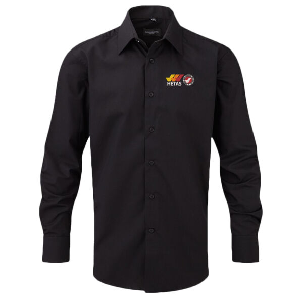 HETAS Sweep & Service - Russell Collection Long Sleeve Tailored Poplin Shirt Thumbnail