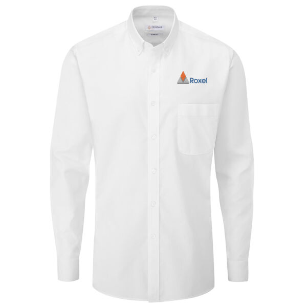 Roxel Office Men's - Disley Bray Slim Fit Oxford Shirt - Long Sleeve Thumbnail