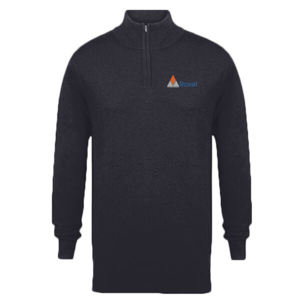 Roxel Office Men's - Henbury Zip Neck Sweater Thumbnail