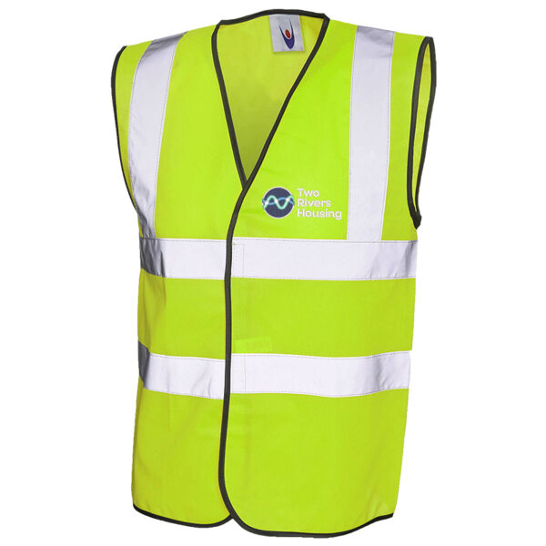 Two Rivers Housing - Uneek Hi Vis Safety Waistcoat Thumbnail