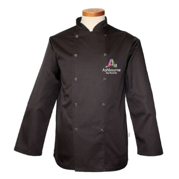 Ashbourne Day Nurseries - Kitchen Uniform - Dennys Essentials Long Sleeve Chef Jacket Thumbnail