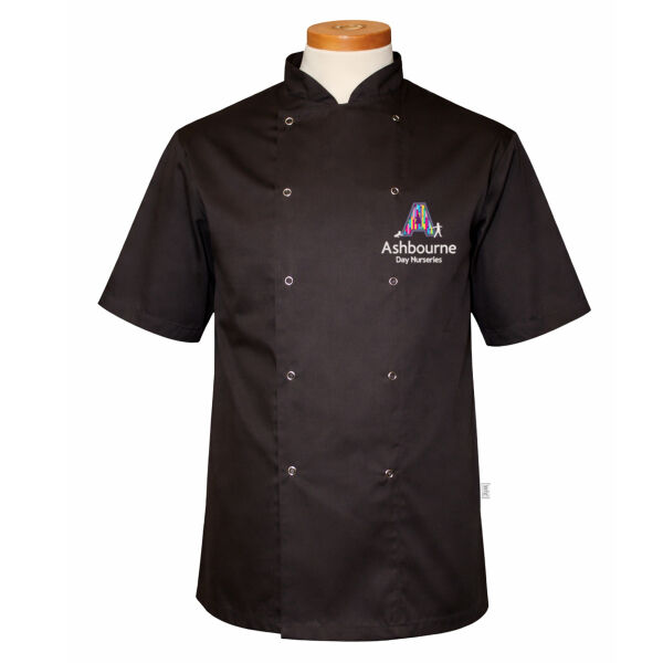 Ashbourne Day Nurseries - Kitchen Uniform - Dennys Essentials Short Sleeve Chef Jacket Thumbnail