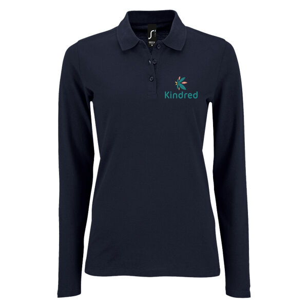 Kindred - SOL'S Ladies Perfect Long Sleeve Piqué Polo Shirt Thumbnail